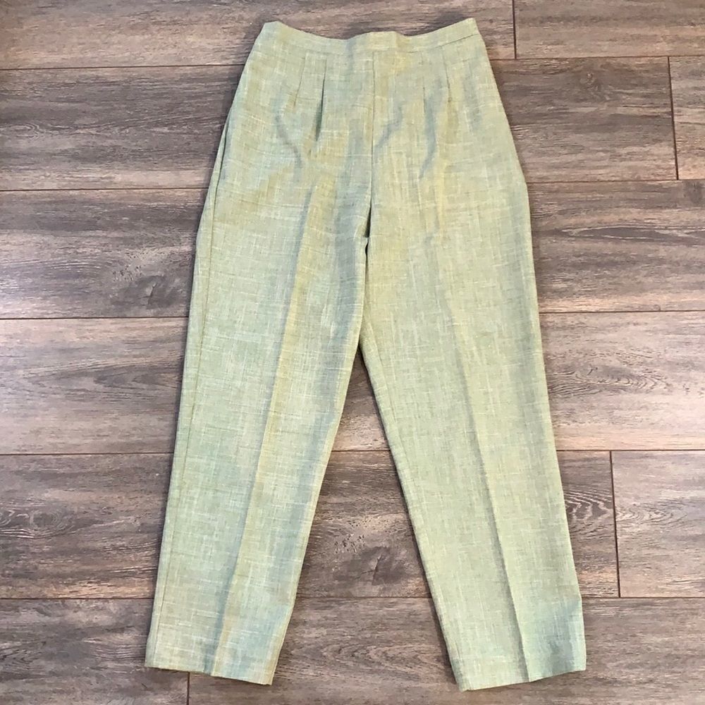 Pleated Front High Rise Trouser Pant
